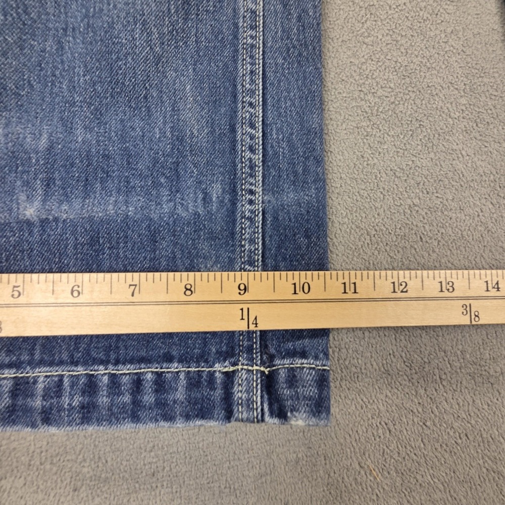 Diesel Jeans Womens 30x32 Blue Lambry Low Rise Bootcut Wide Leg Distressed 0R71I - Picture 5 of 16